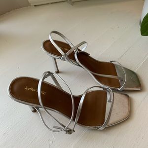 &other stories silver heels. 90’s style.